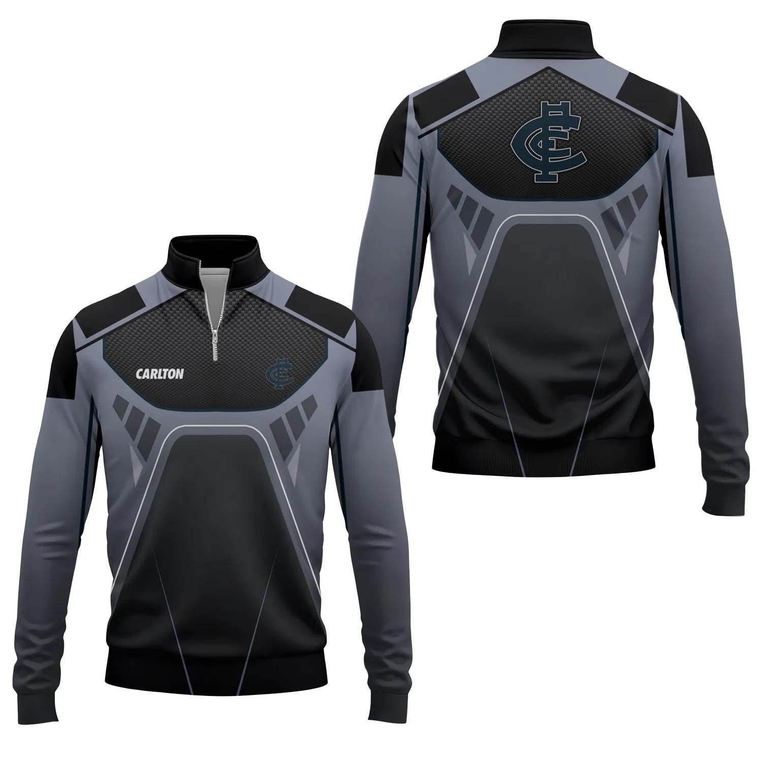 Carlton Blues Quarter-zip Pullover SC088