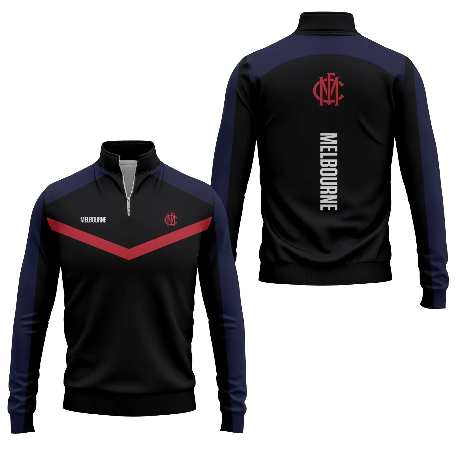 Melbourne Demons Quarter-zip Pullover SC035