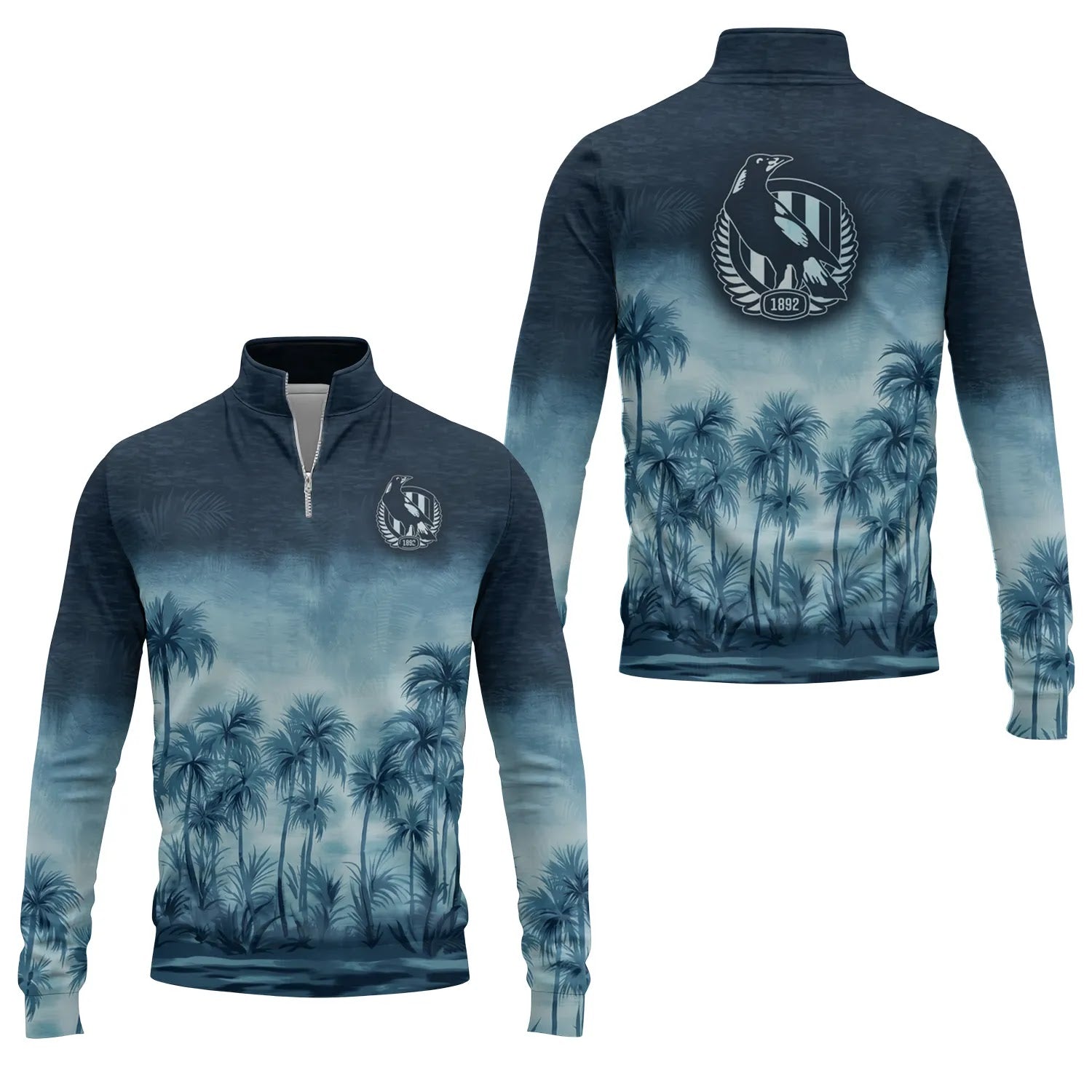 Collingwood Magpies Quarter-zip Pullover SHW021