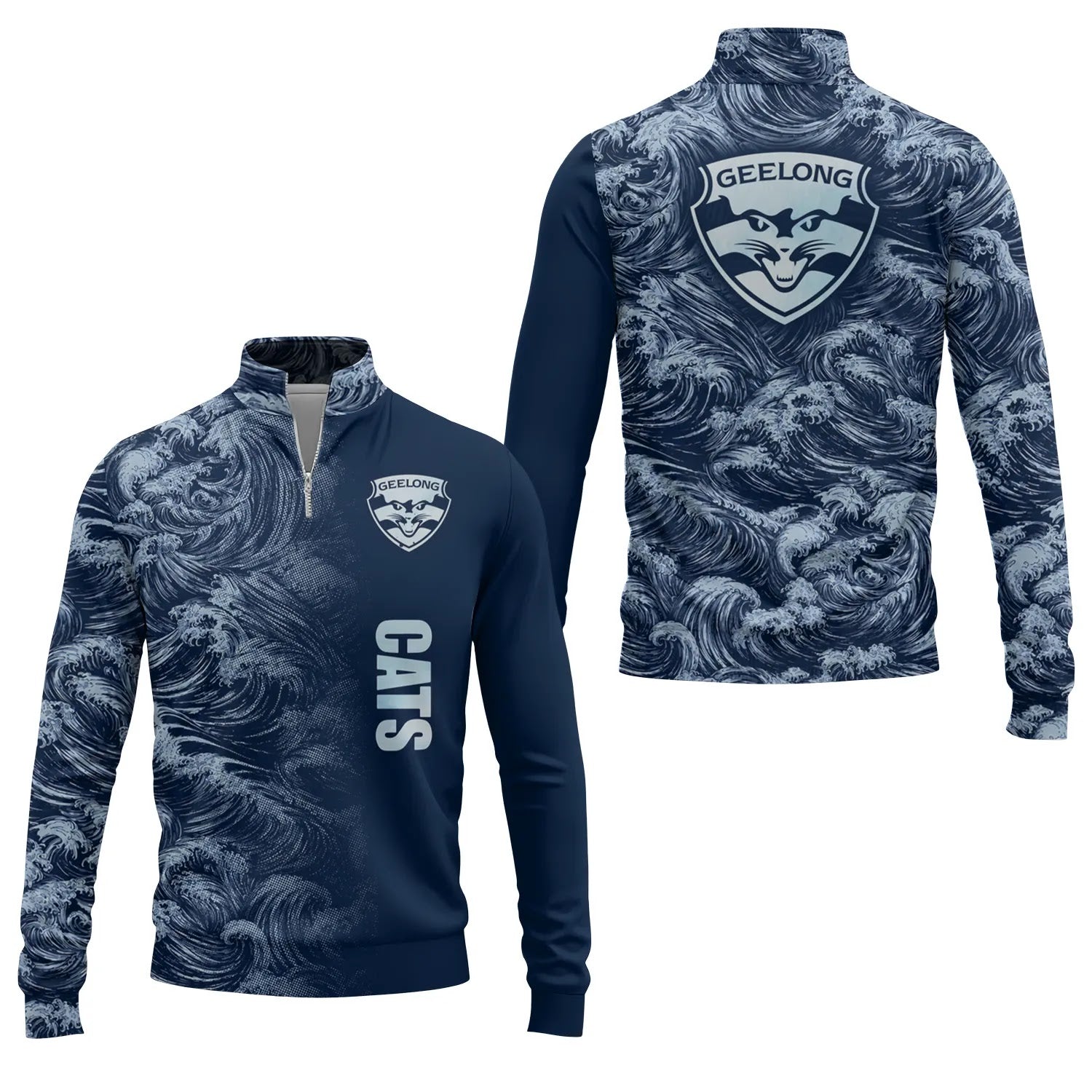 Geelong Cats Quarter-zip Pullover SHW010
