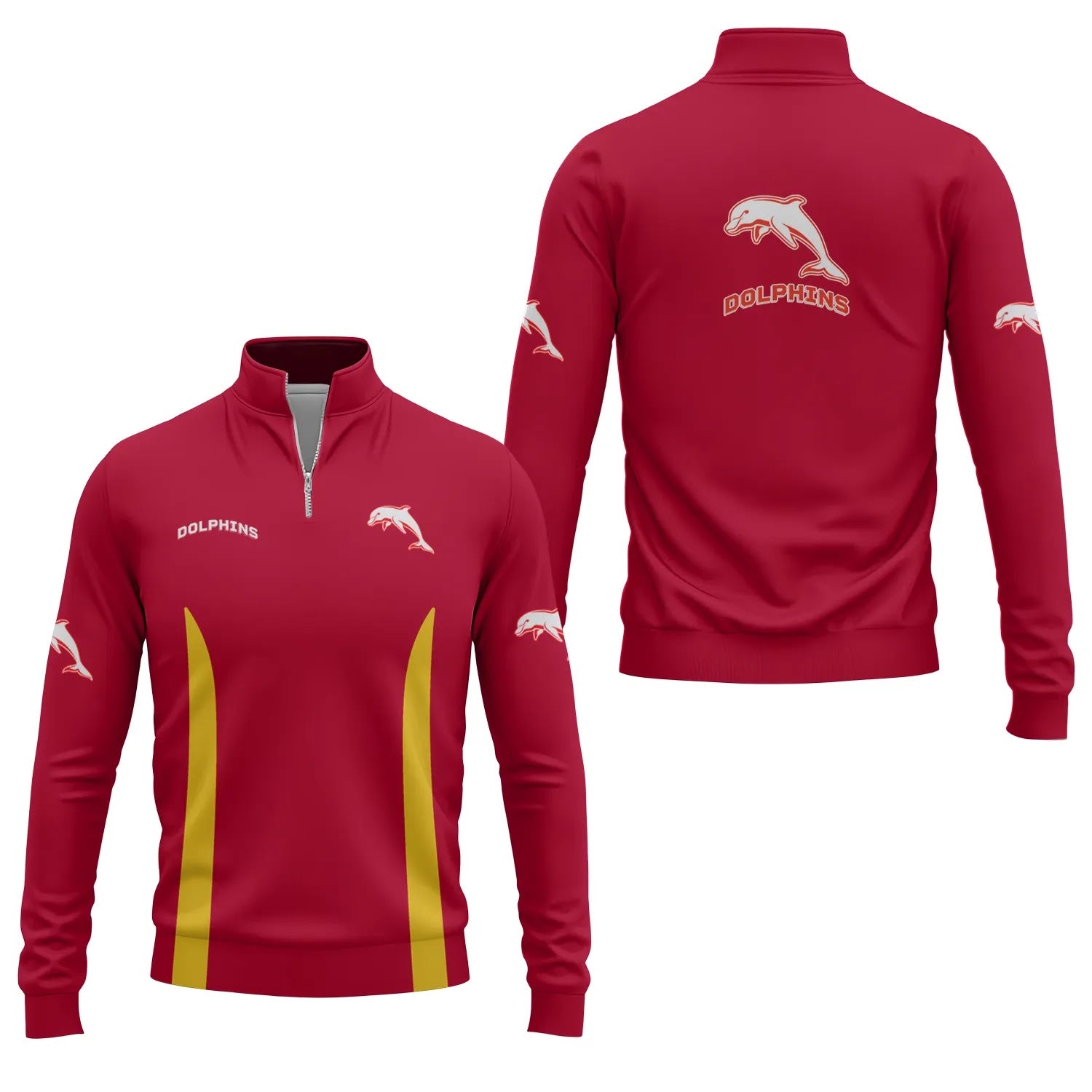 Dolphins Quarter-zip Pullover SC006