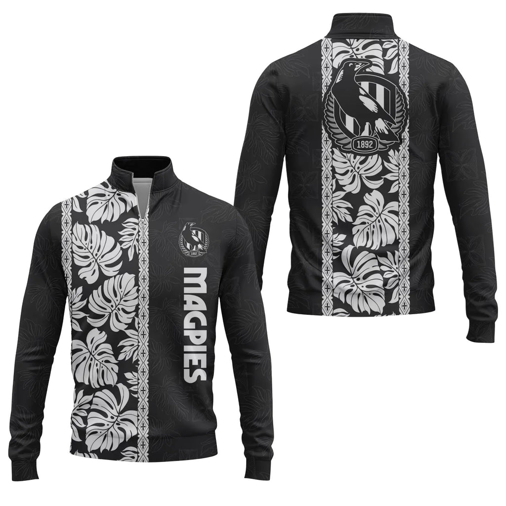 Collingwood Magpies Quarter-zip Pullover SHW046