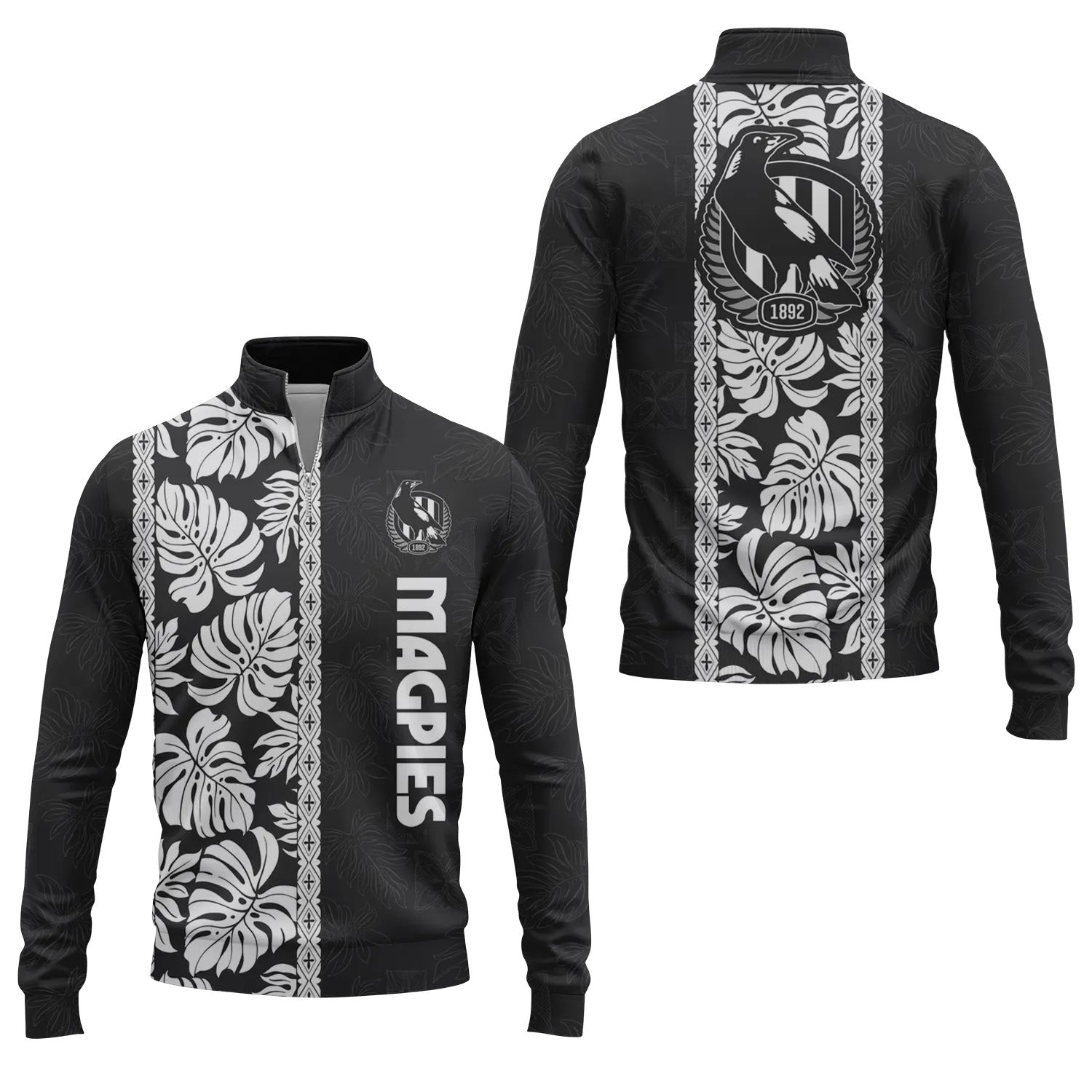 Collingwood Magpies Quarter-zip Pullover SHW046