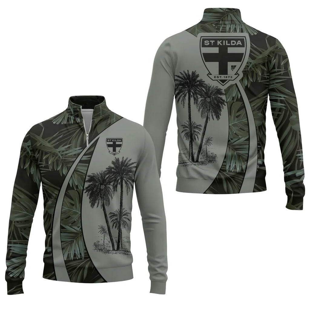 St Kilda Saints Quarter-zip Pullover SHW063