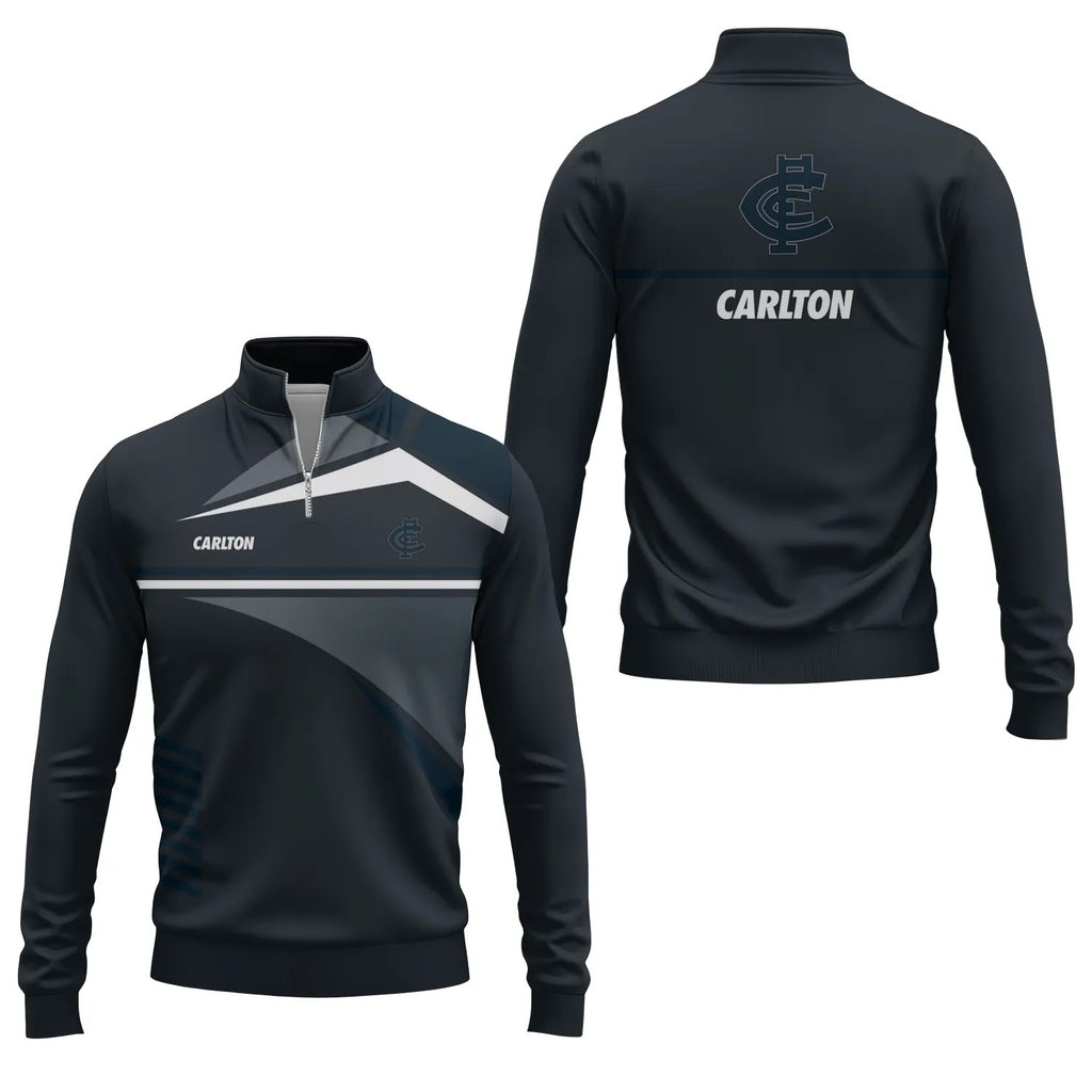 Carlton Blues Quarter-zip Pullover SC067