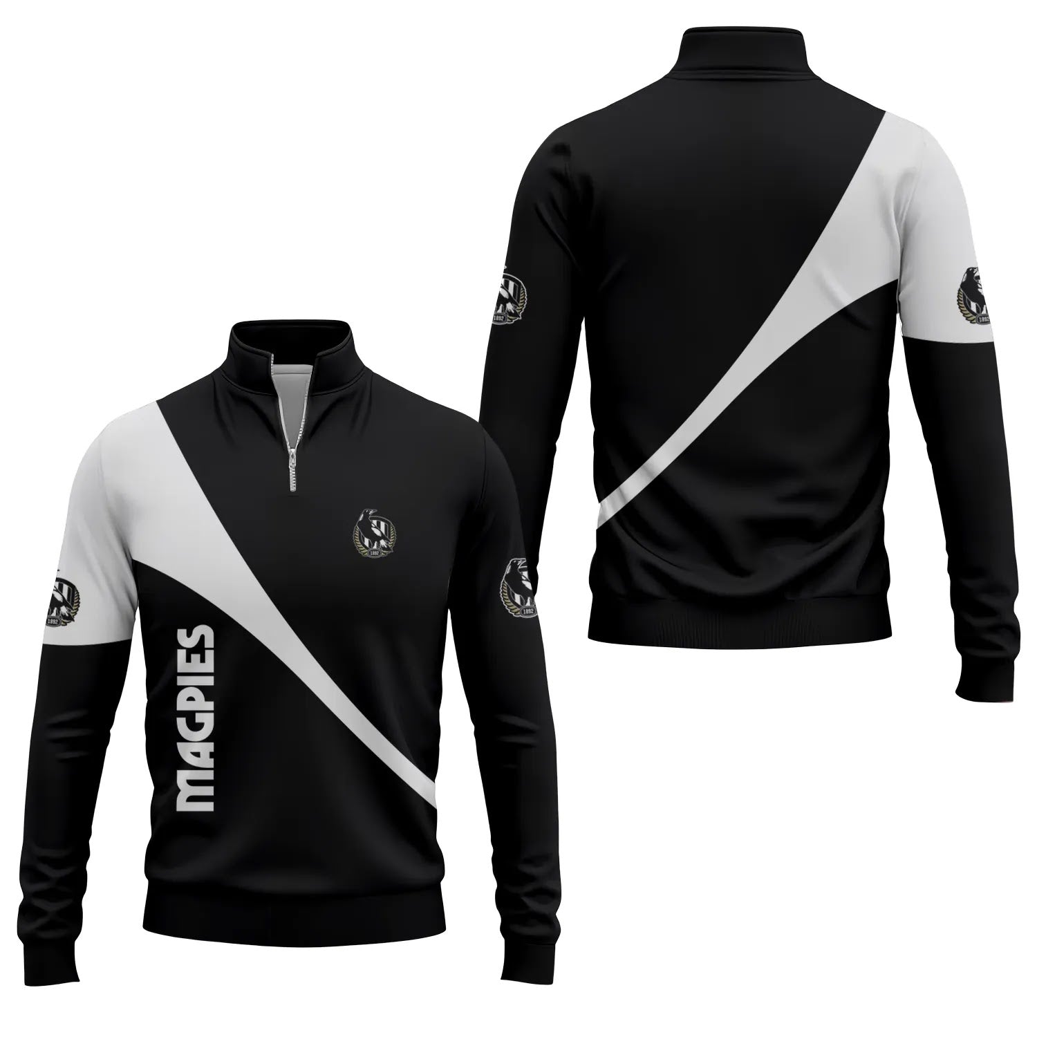 Collingwood Magpies Quarter-zip Pullover SC090