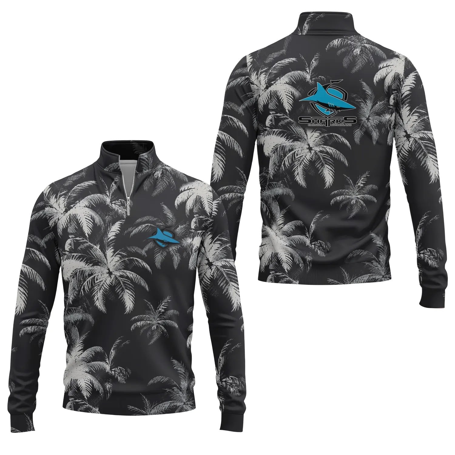 Cronulla-Sutherland Sharks Quarter-zip Pullover SC112