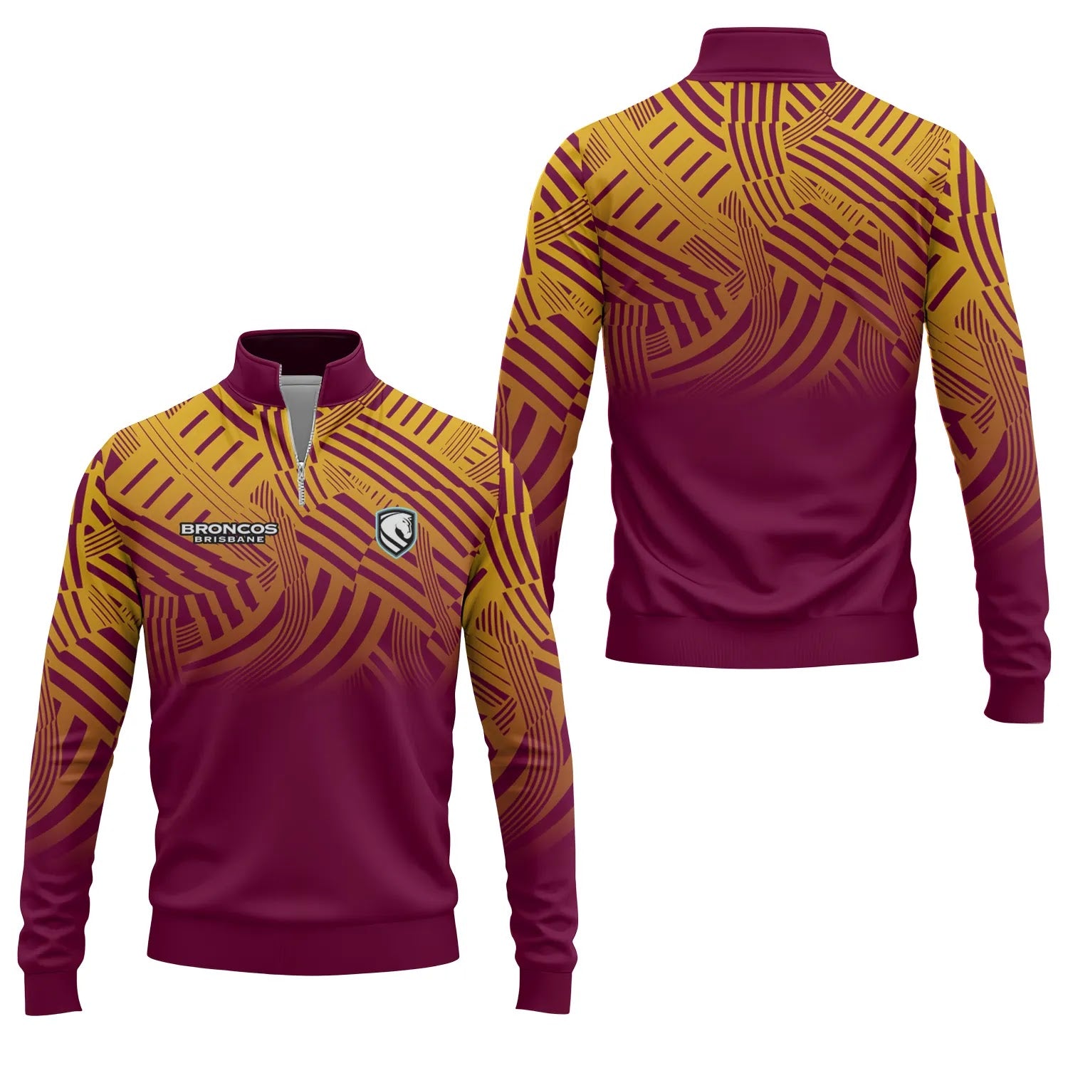 Brisbane Broncos Quarter-zip Pullover SC121
