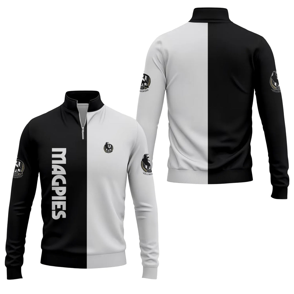 Collingwood Magpies Quarter-zip Pullover SC076