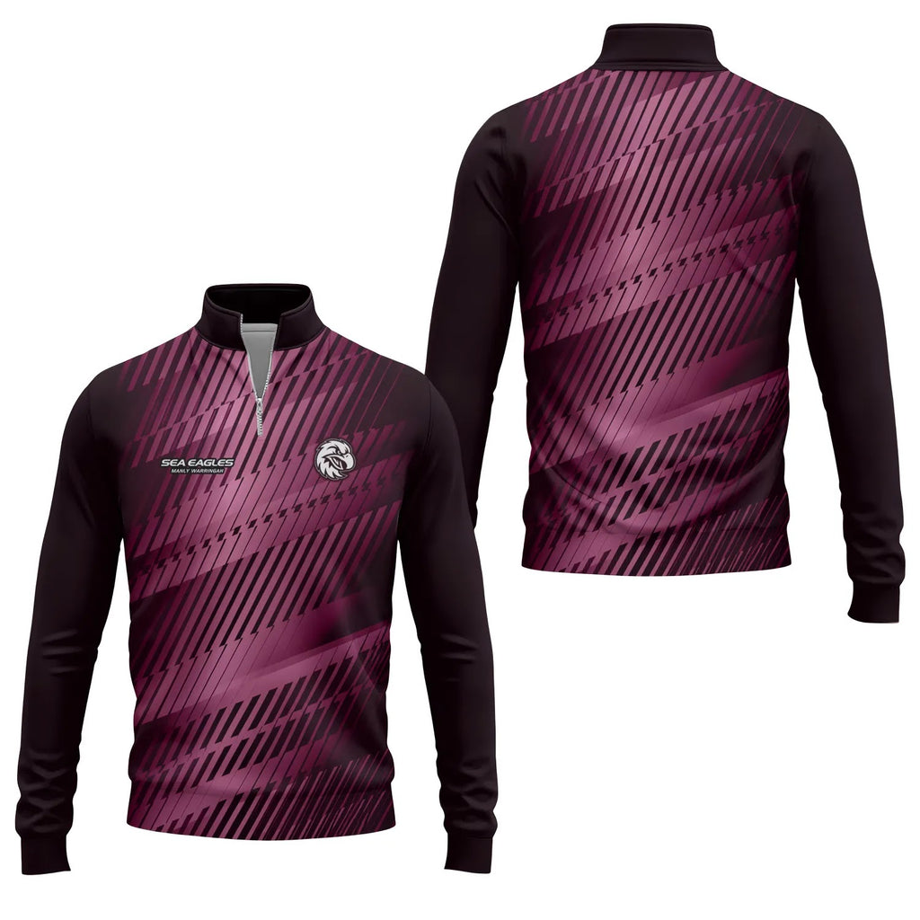 Manly Warringah Sea Eagles Quarter-zip Pullover SC118