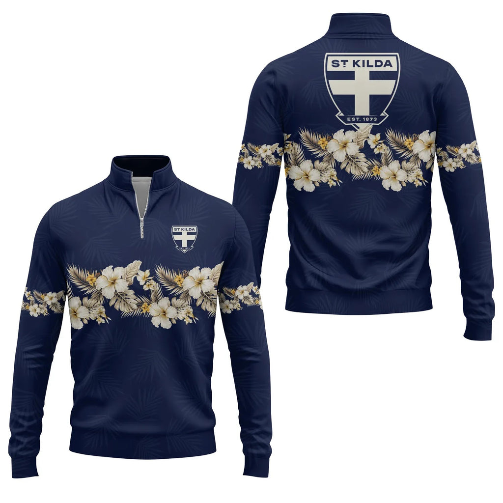 St Kilda Saints Quarter-zip Pullover SHW047
