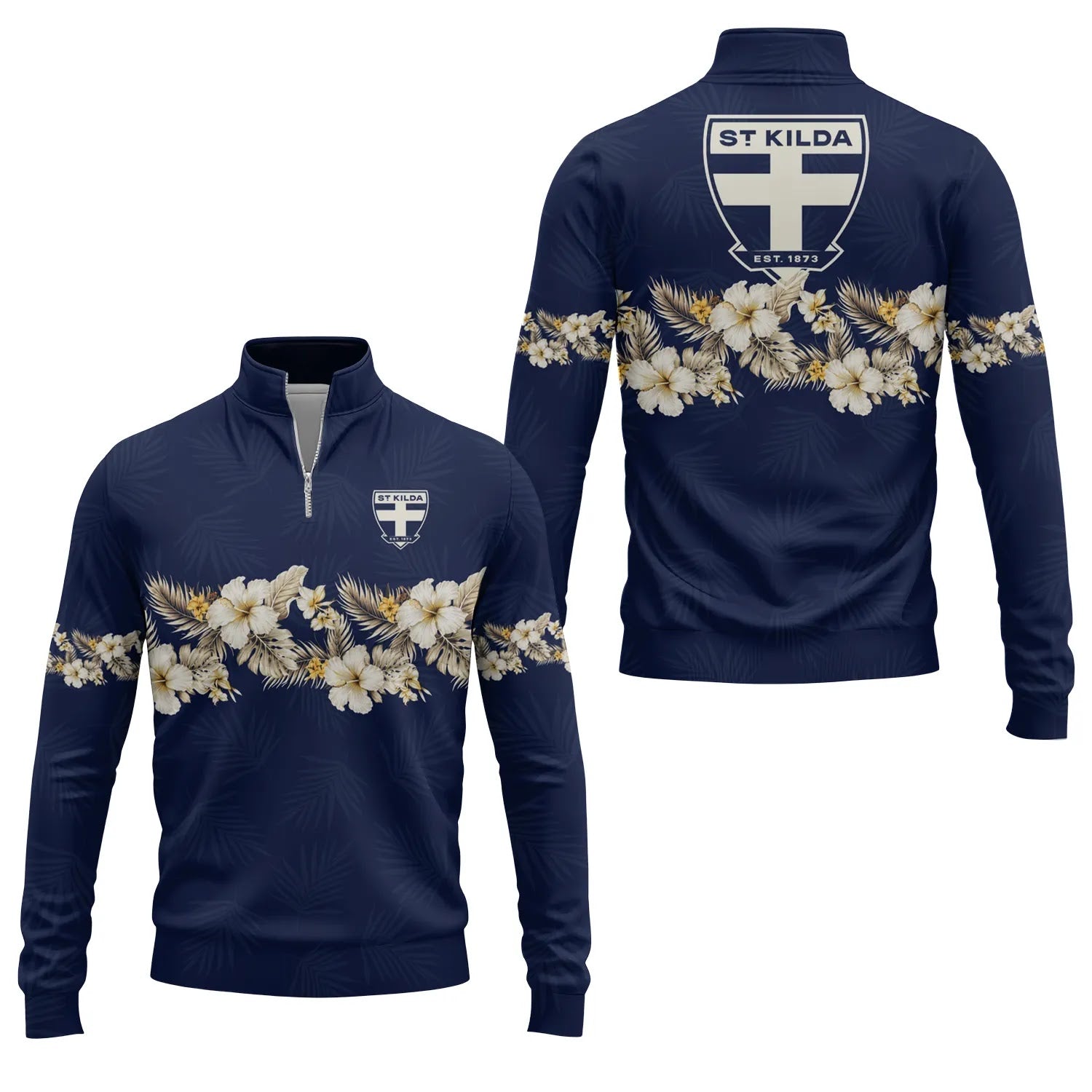 St Kilda Saints Quarter-zip Pullover SHW047
