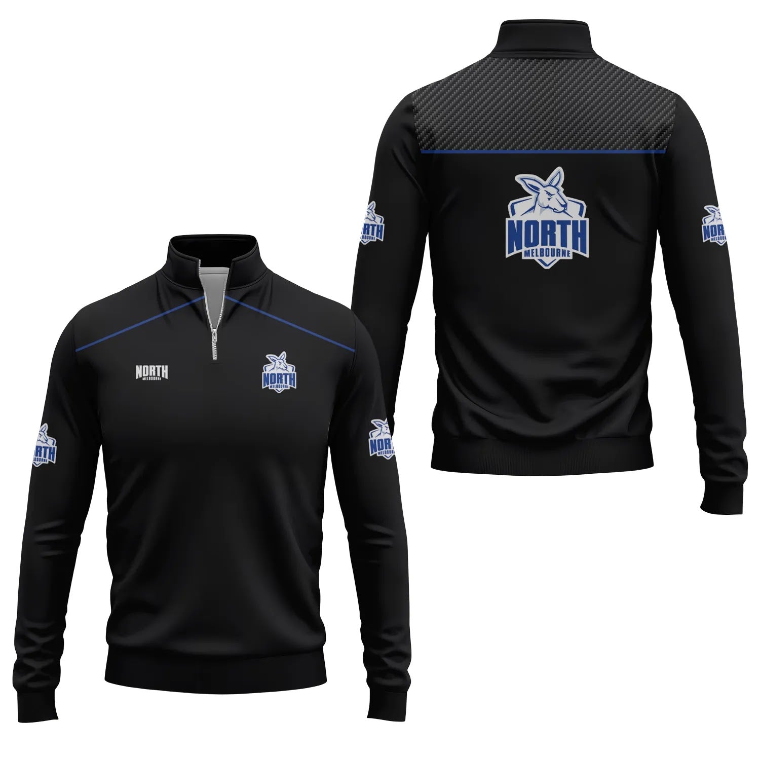 North Melbourne Kangaroos Quarter-zip Pullover SC004
