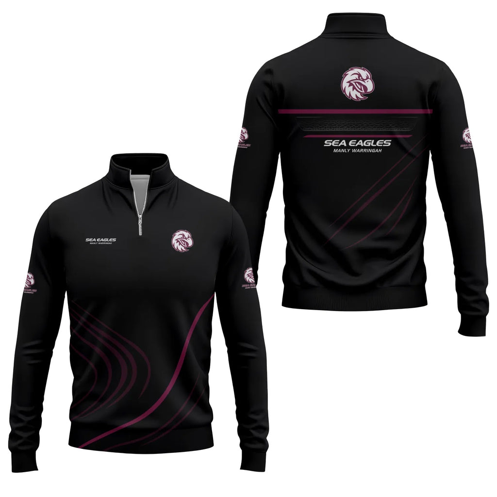 Manly Warringah Sea Eagles Quarter-zip Pullover SC024