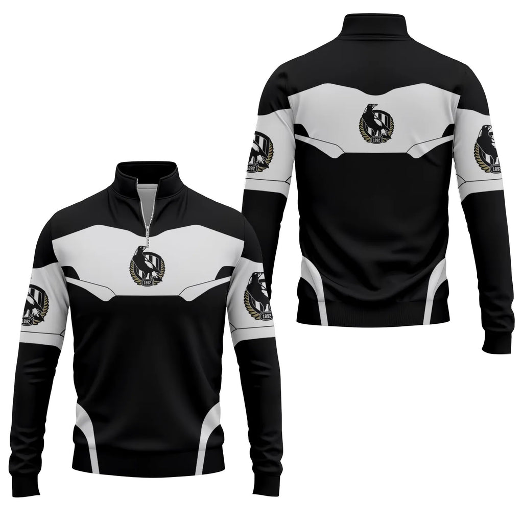 Collingwood Magpies Quarter-zip Pullover SC030