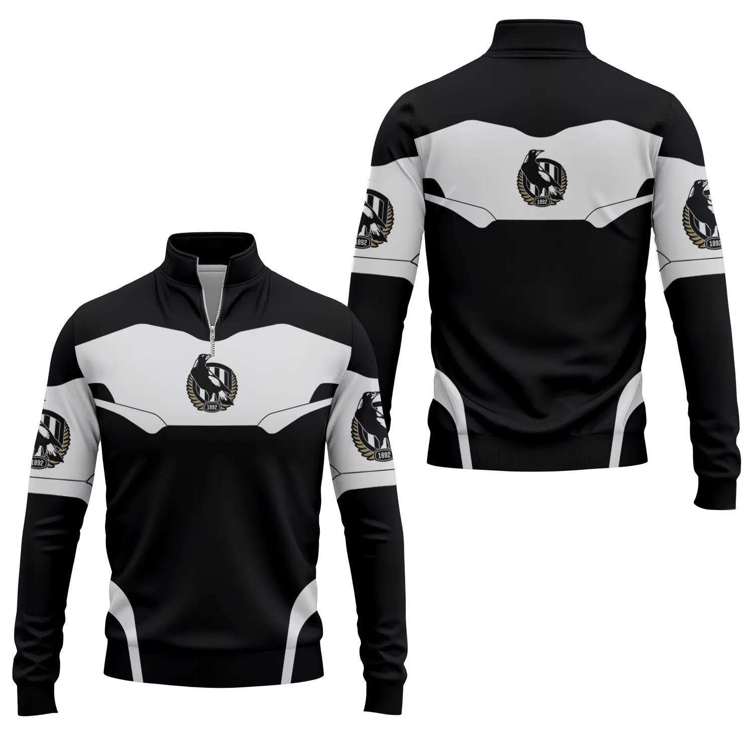 Collingwood Magpies Quarter-zip Pullover SC030