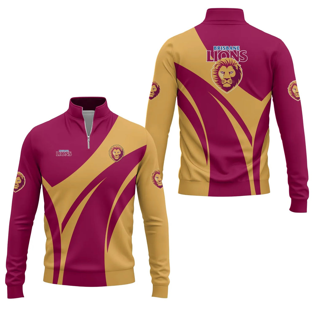 Brisbane Lions Quarter-zip Pullover SC022