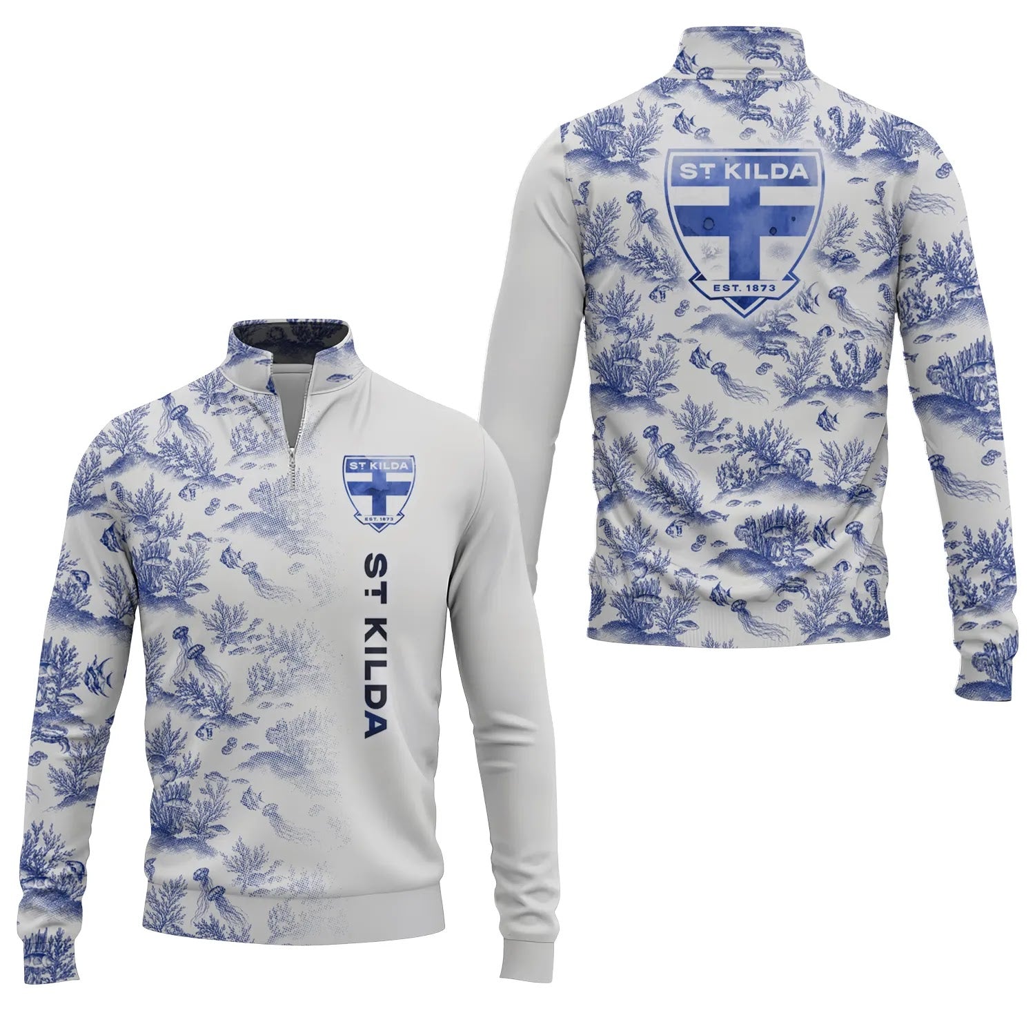 St Kilda Saints Quarter-zip Pullover SHW009