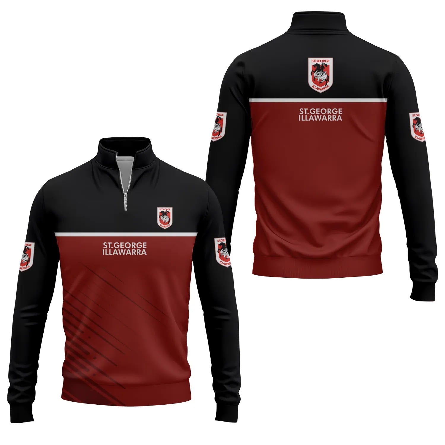St George Illawarra Dragons Quarter-zip Pullover SC040