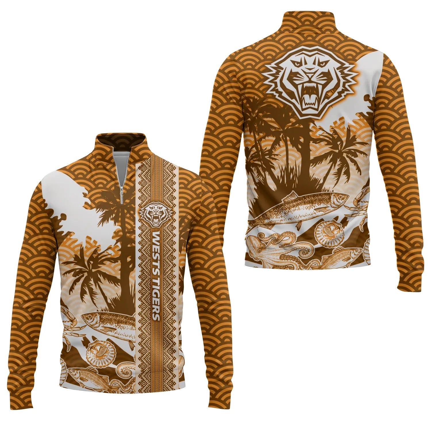 Wests Tigers Quarter-zip Pullover SHW038