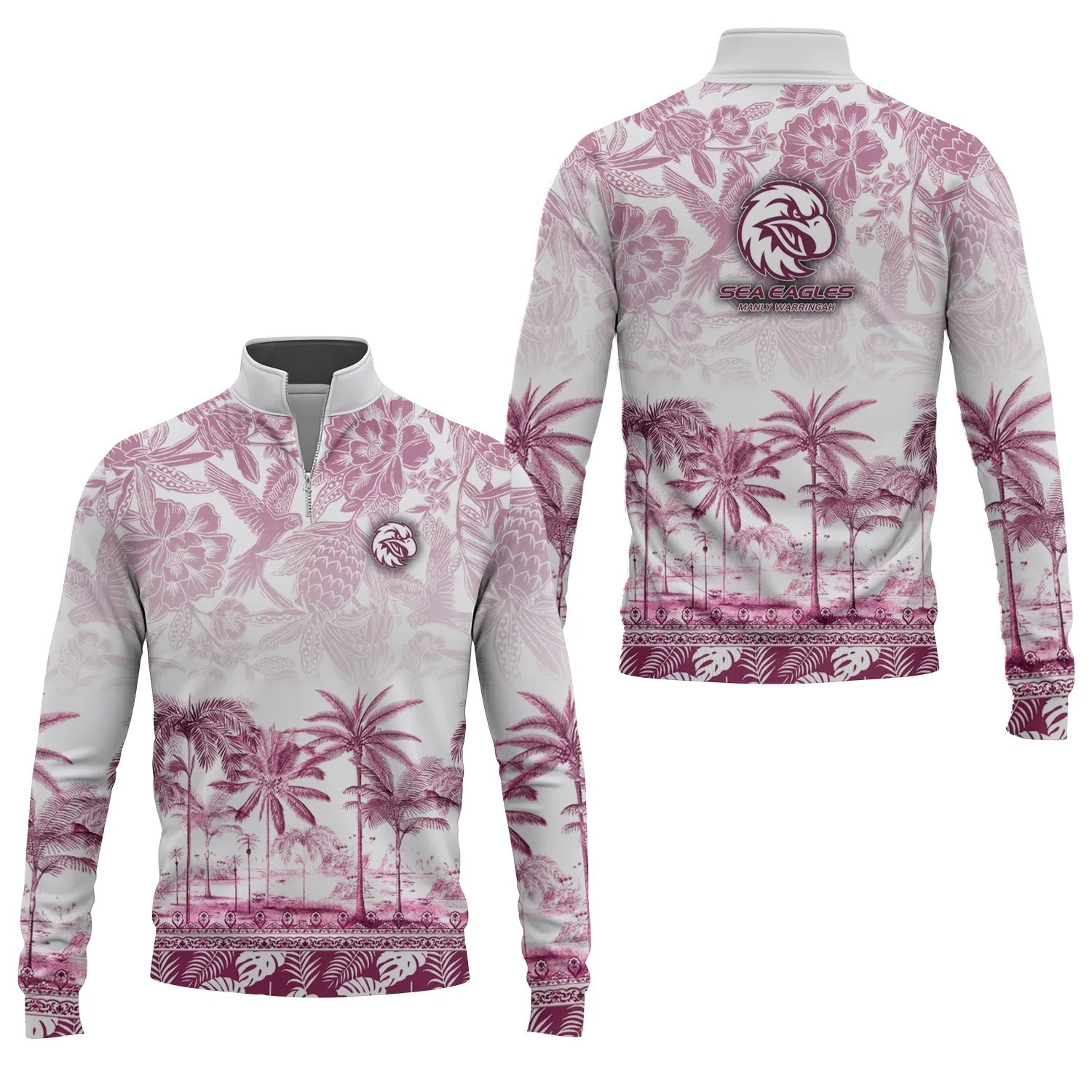 Manly Warringah Sea Eagles Quarter-zip Pullover SC045