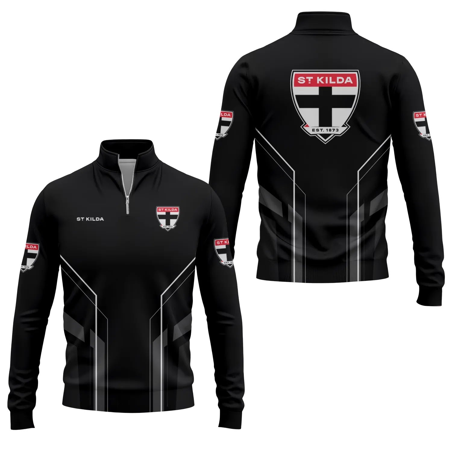 St Kilda Saints Quarter-zip Pullover SC023