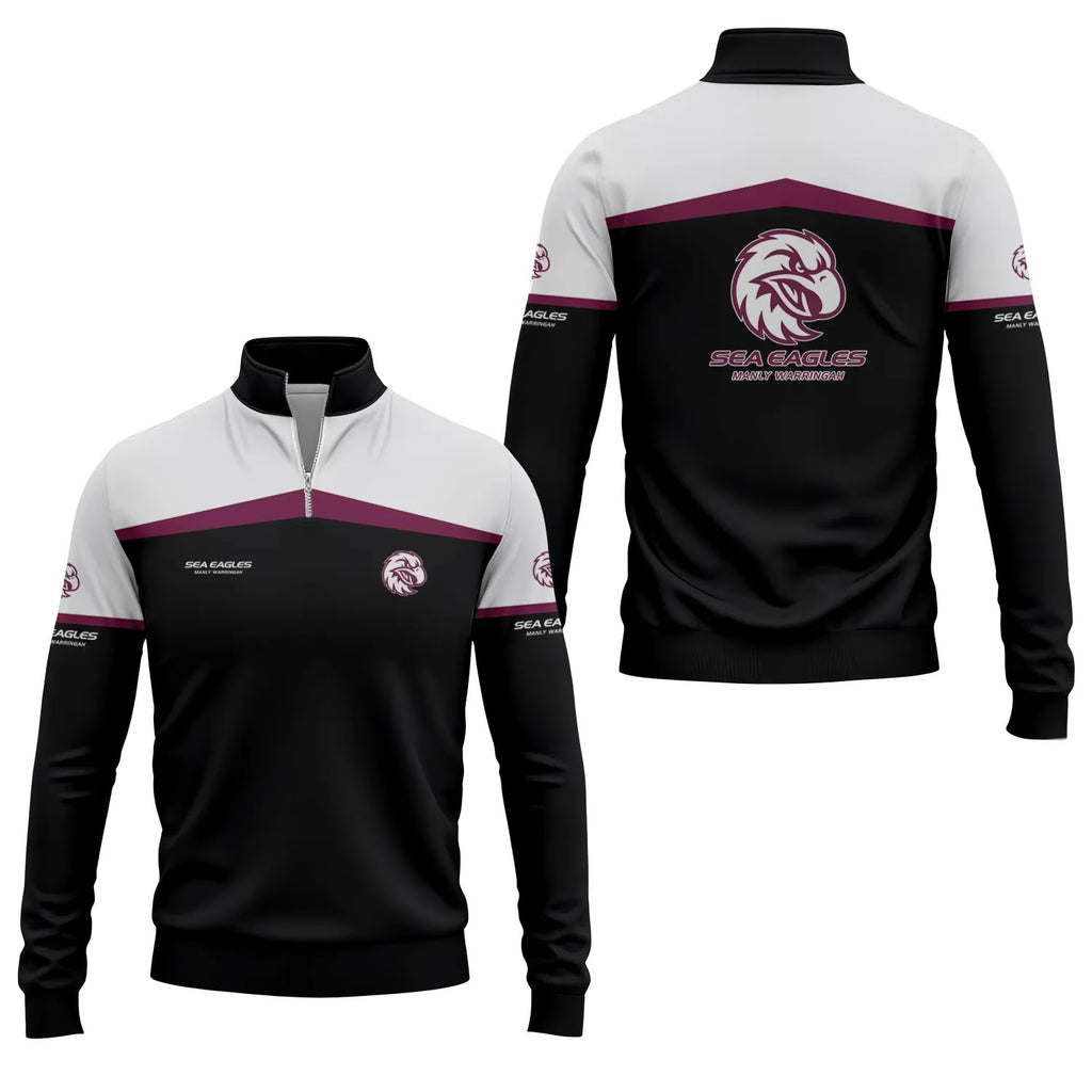 Manly Warringah Sea Eagles Quarter-zip Pullover SC031