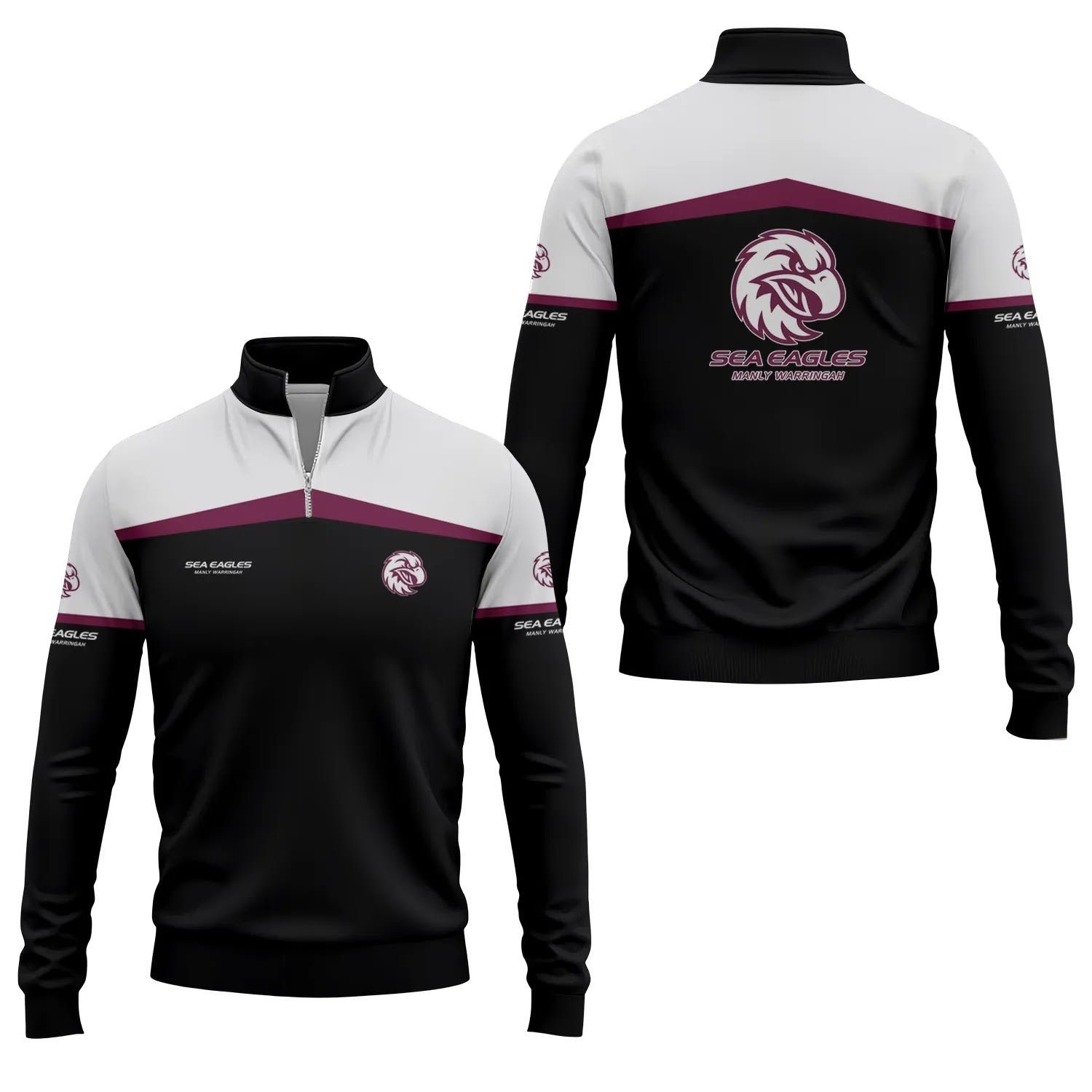 Manly Warringah Sea Eagles Quarter-zip Pullover SC031
