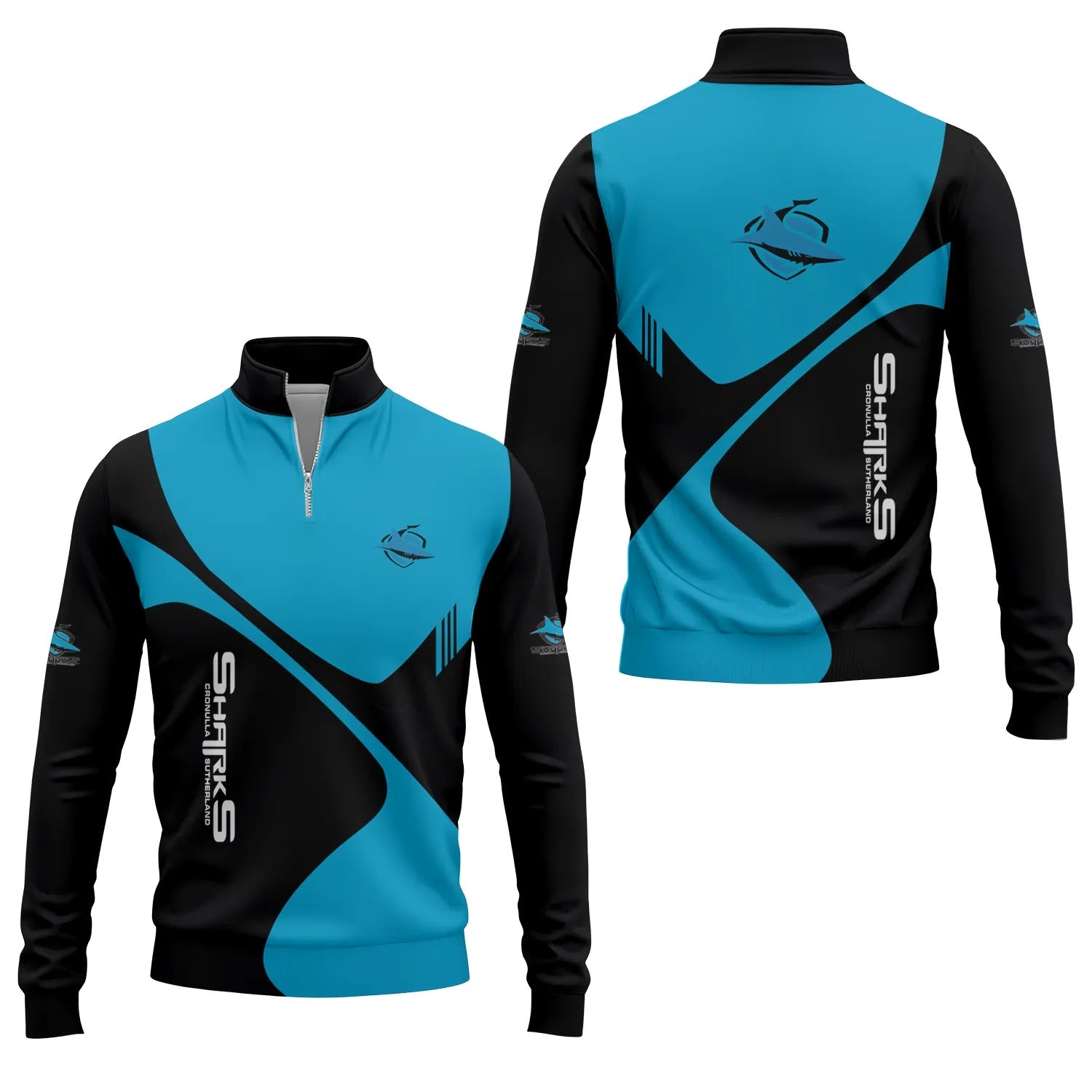 Cronulla-Sutherland Sharks Quarter-zip Pullover SC058