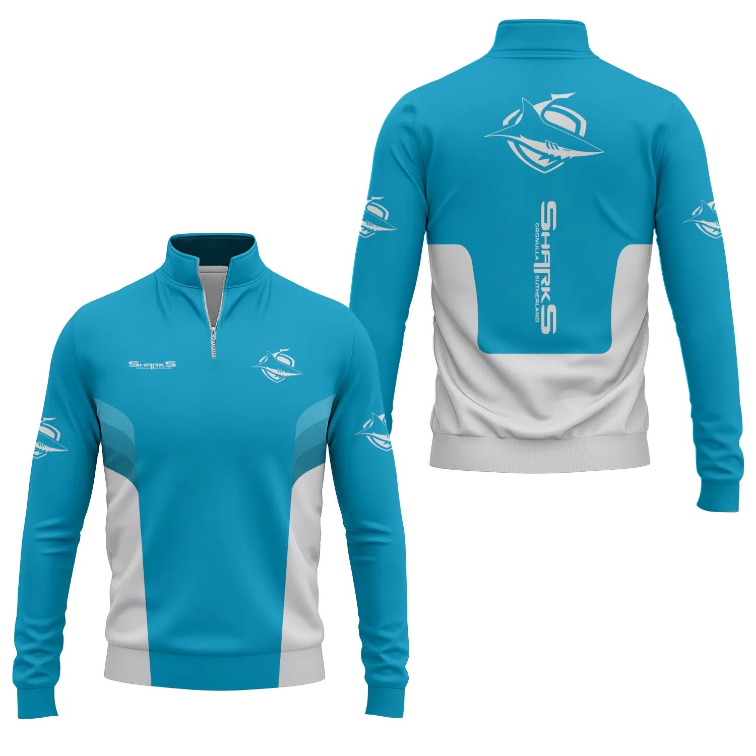 Cronulla-Sutherland Sharks Quarter-zip Pullover SC043