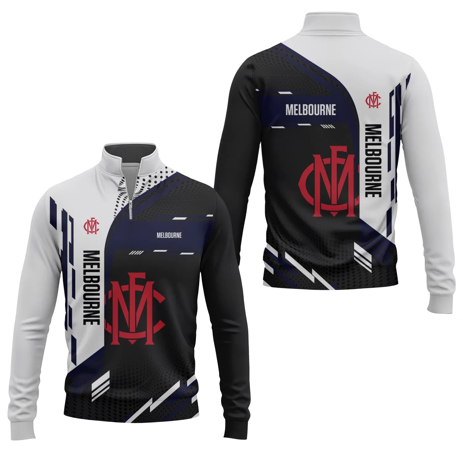 Melbourne Demons Quarter-zip Pullover SC036