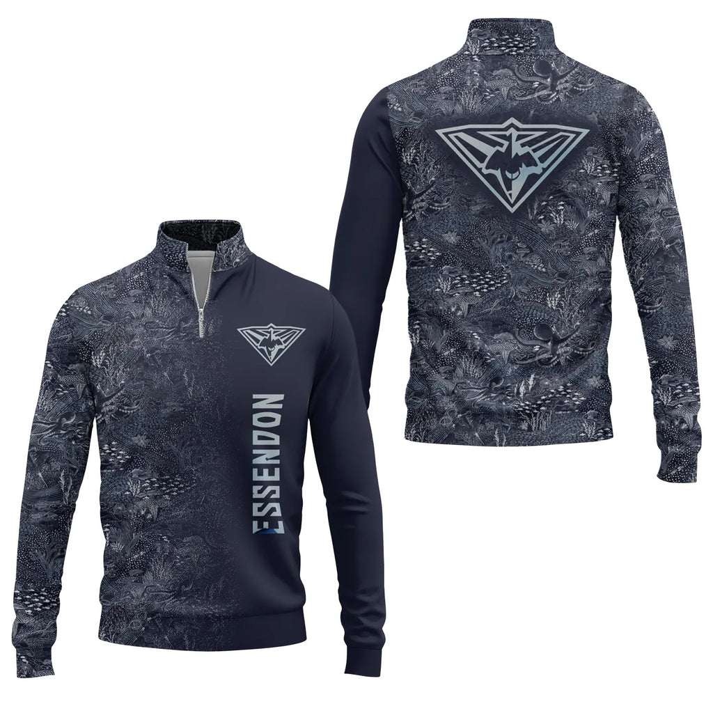 Essendon Bombers Quarter-zip Pullover SHW006