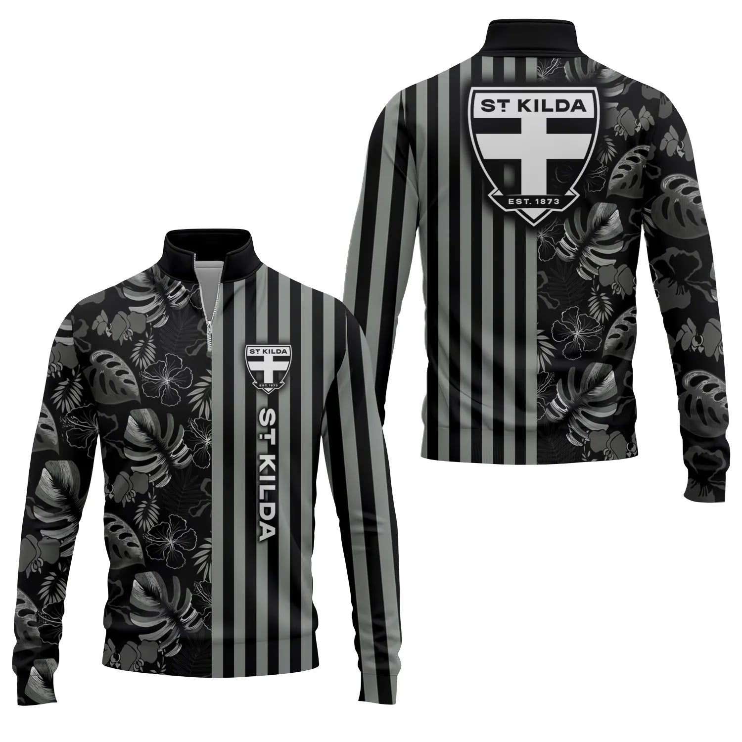 St Kilda Saints Quarter-zip Pullover SHW040