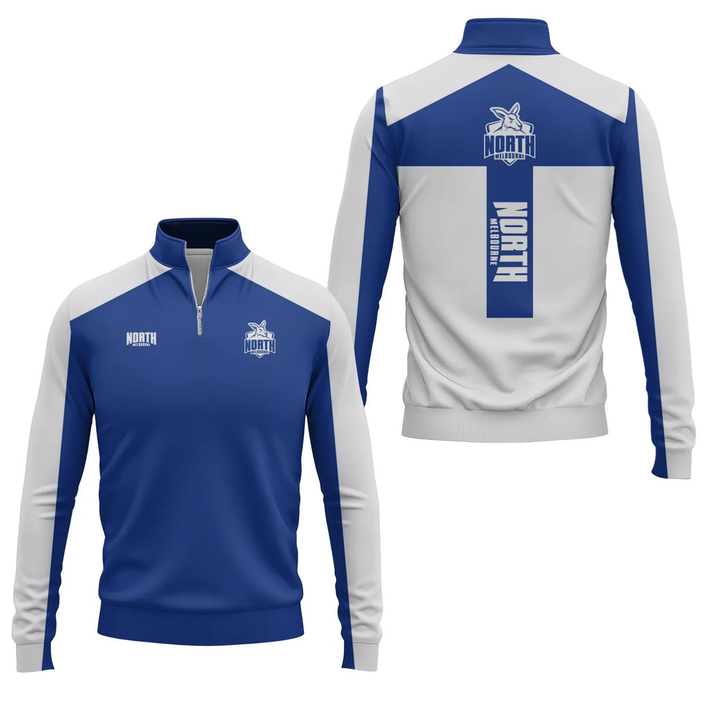 North Melbourne Kangaroos Quarter-zip Pullover SC008