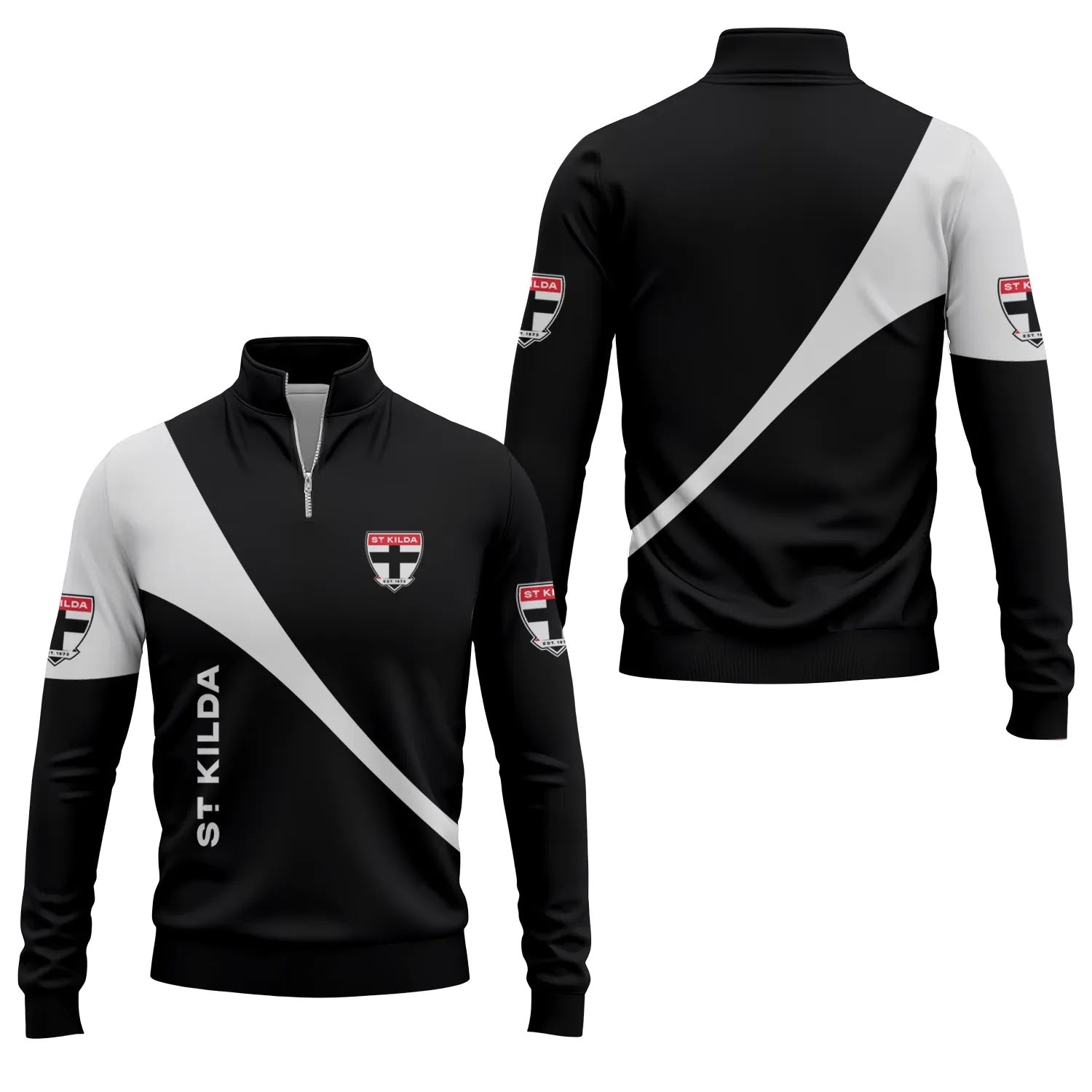 St Kilda Saints Quarter-zip Pullover SC090