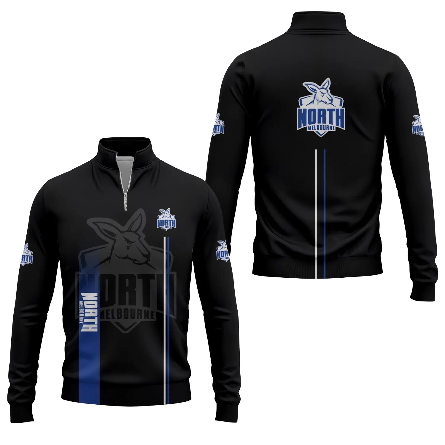North Melbourne Kangaroos Quarter-zip Pullover SC077