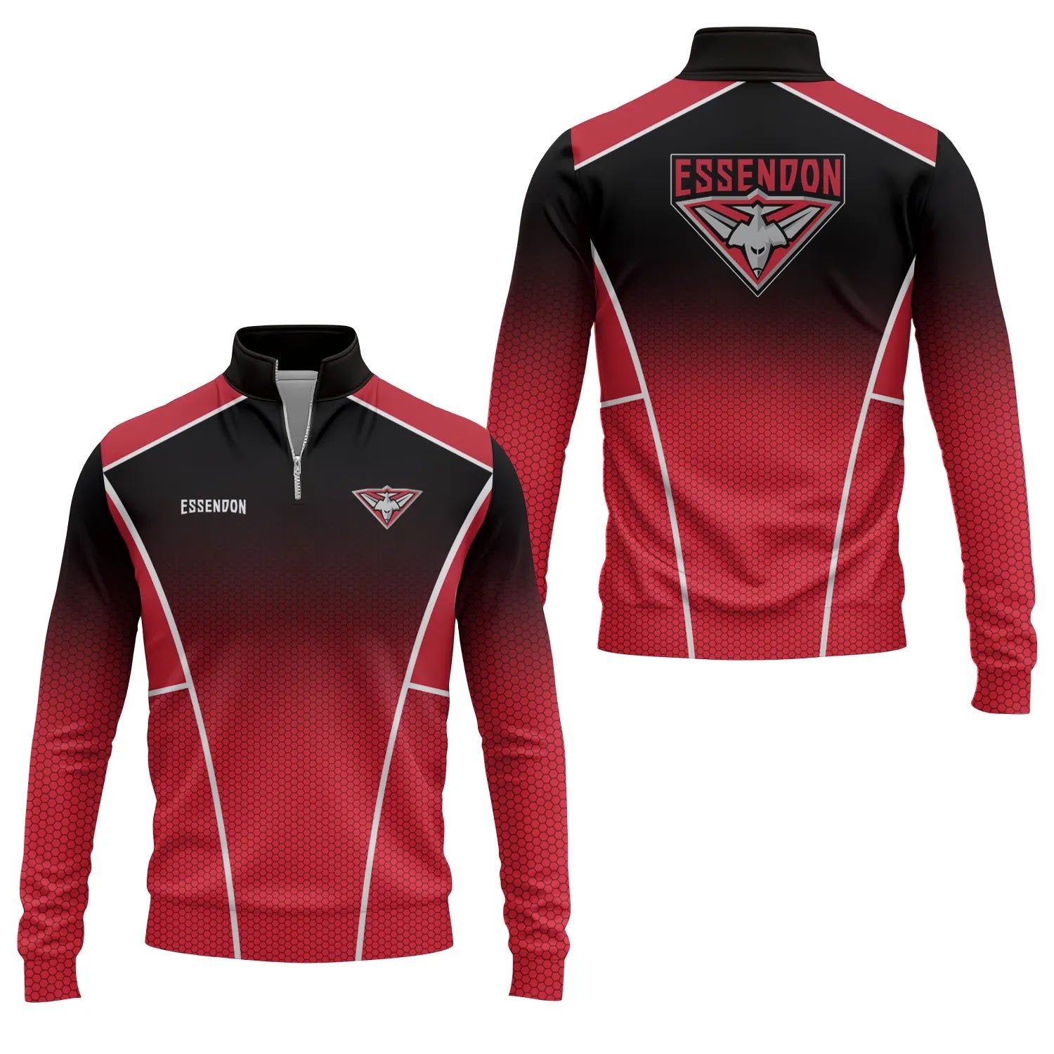 Essendon Bombers Quarter-zip Pullover SC019