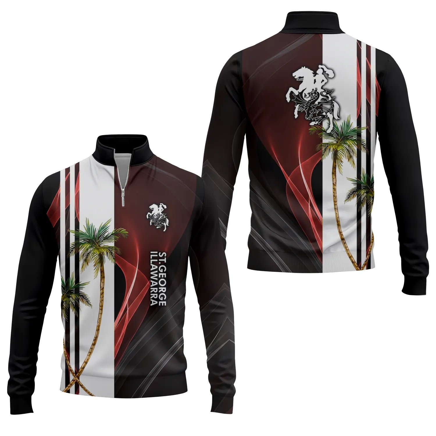 St George Illawarra Dragons Quarter-zip Pullover SHW036