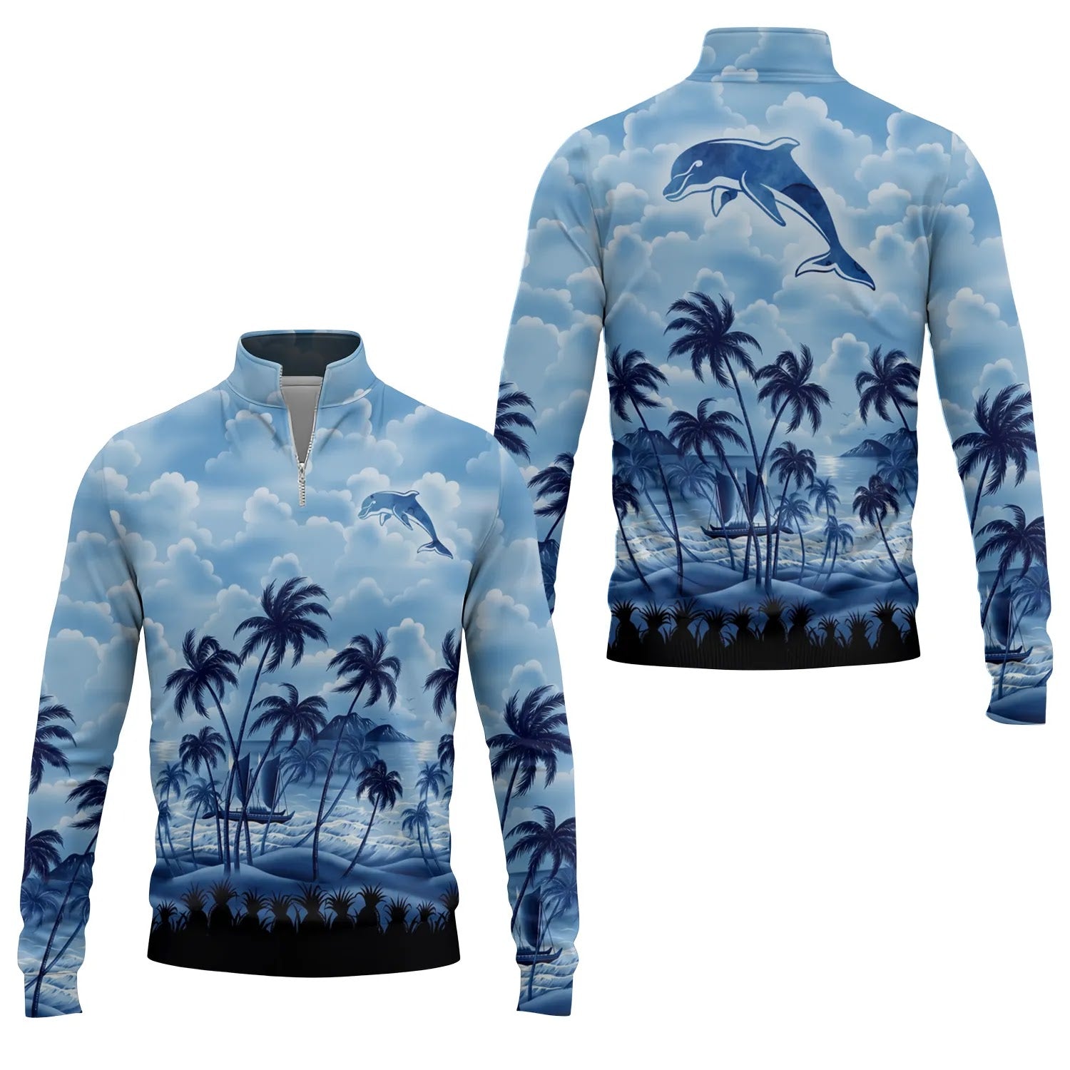 Dolphins Quarter-zip Pullover SHW018