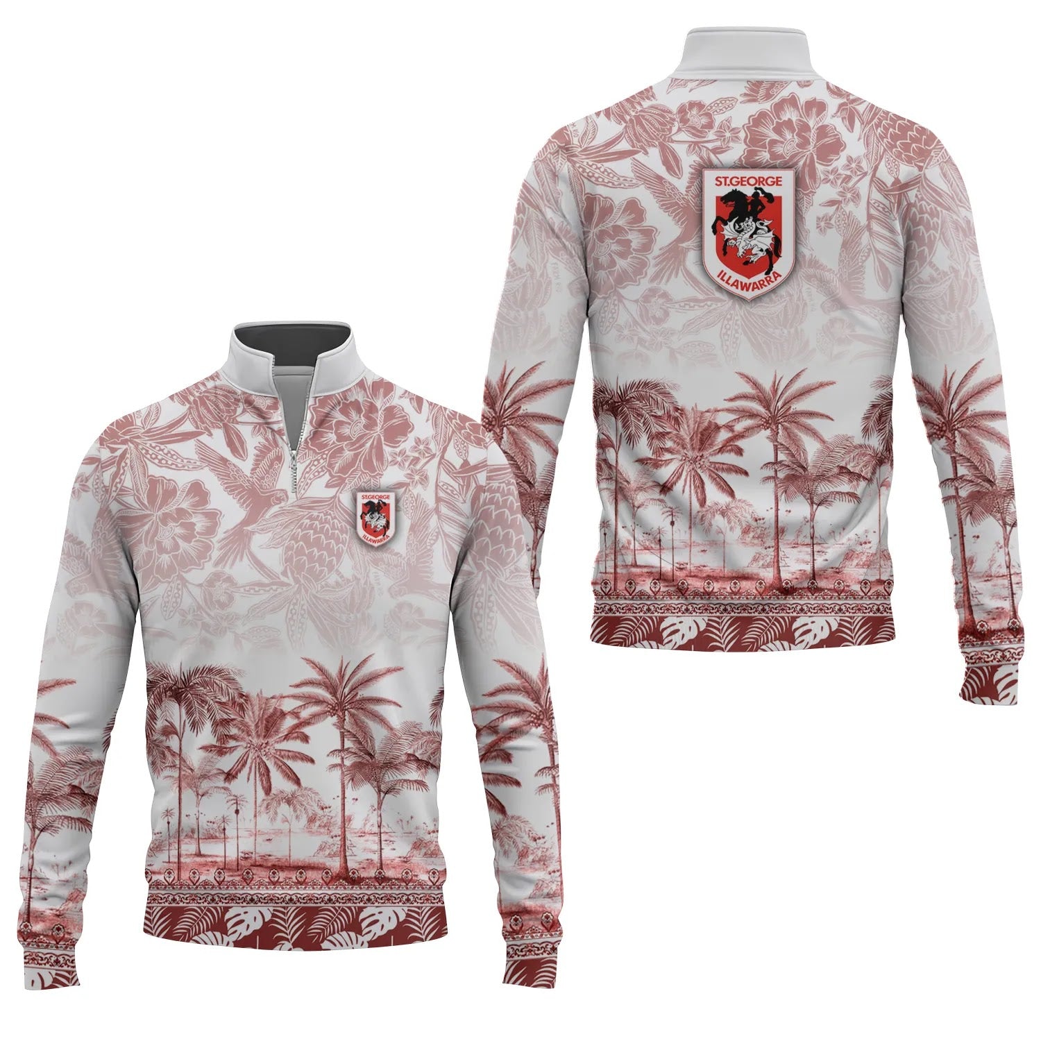 St George Illawarra Dragons Quarter-zip Pullover SC045