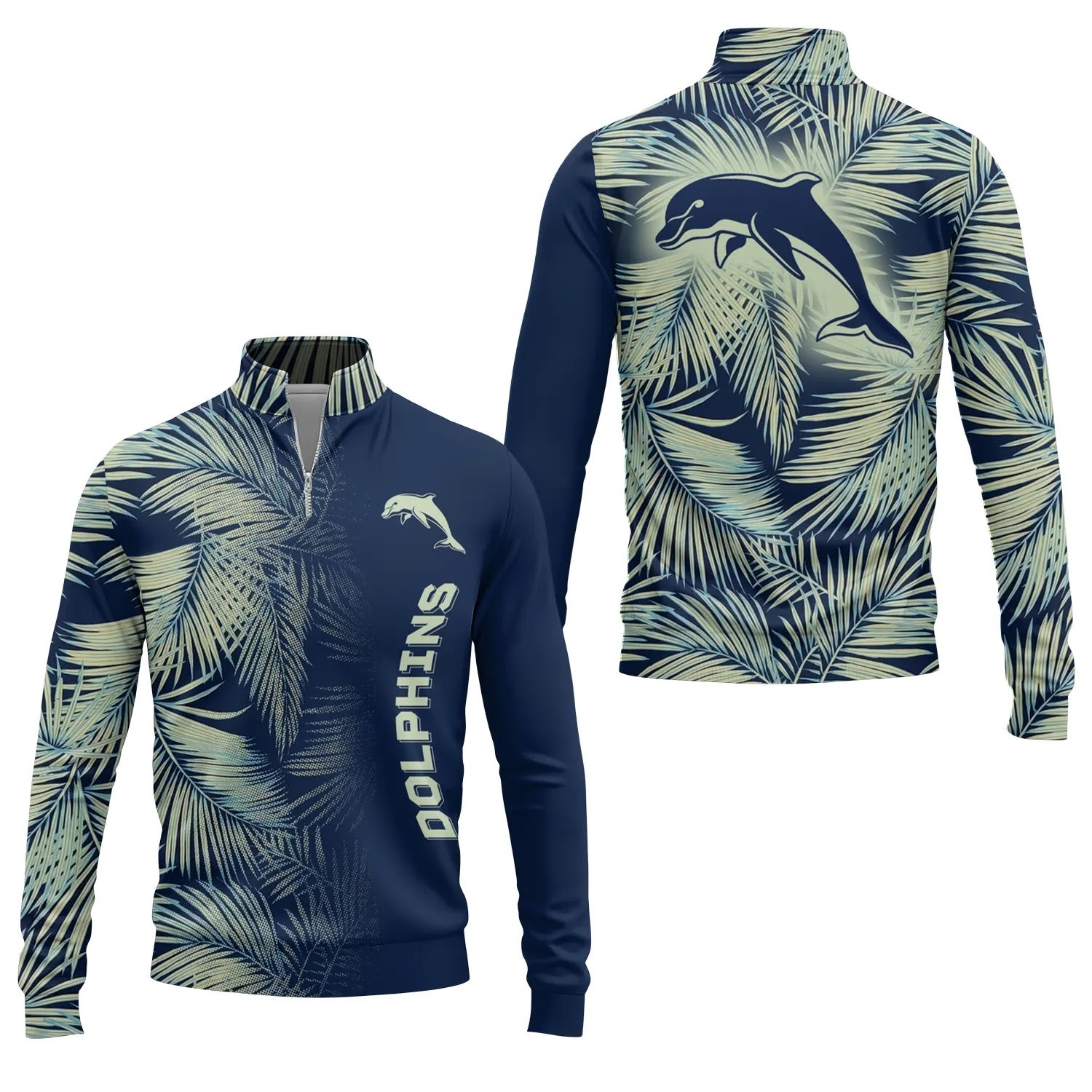Dolphins Quarter-zip Pullover SHW003