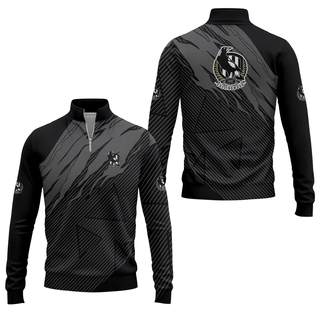 Collingwood Magpies Quarter-zip Pullover SC009