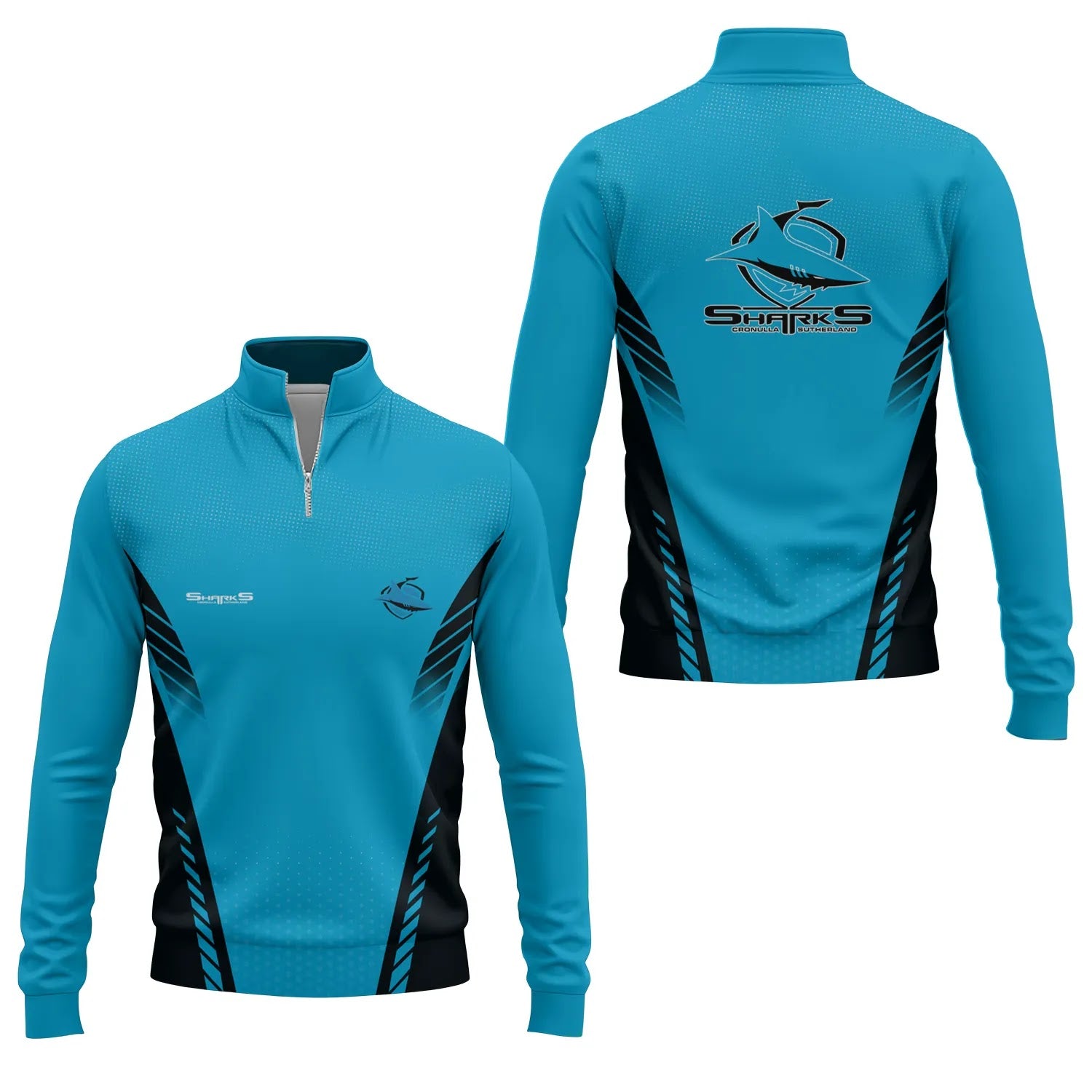 Cronulla-Sutherland Sharks Quarter-zip Pullover SC017