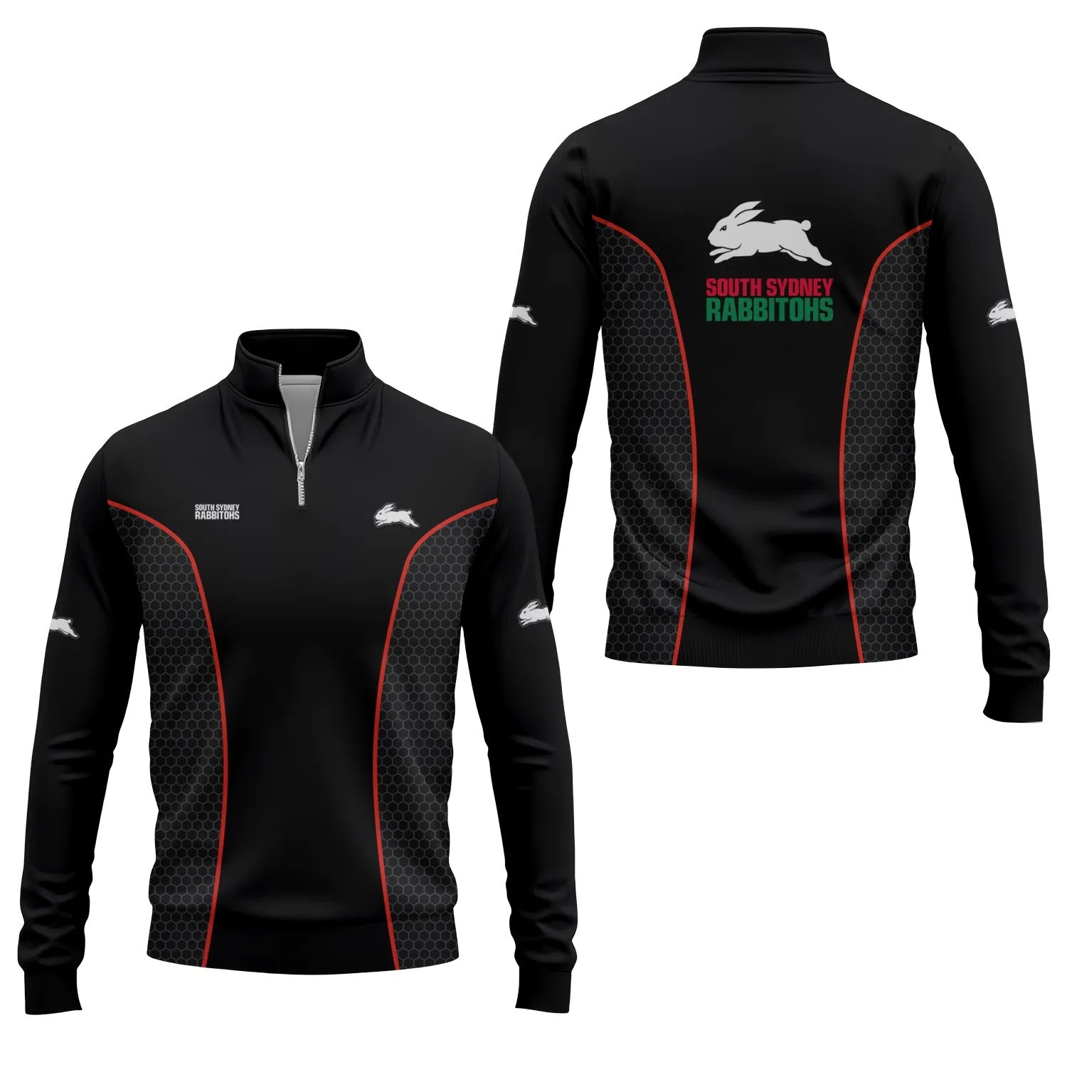 South Sydney Rabbitohs Quarter-zip Pullover SC072