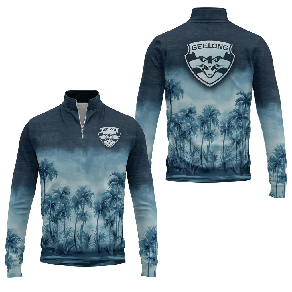 Geelong Cats Quarter-zip Pullover SHW021