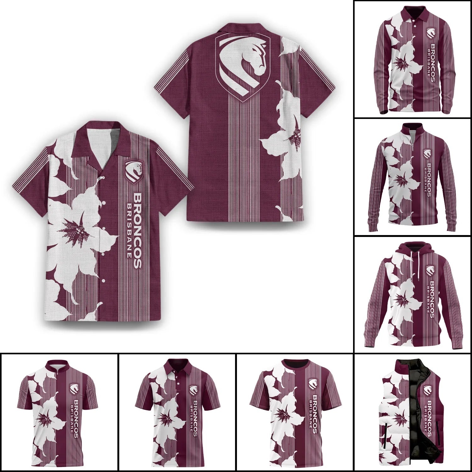 Brisbane Broncos Apparels SHW039