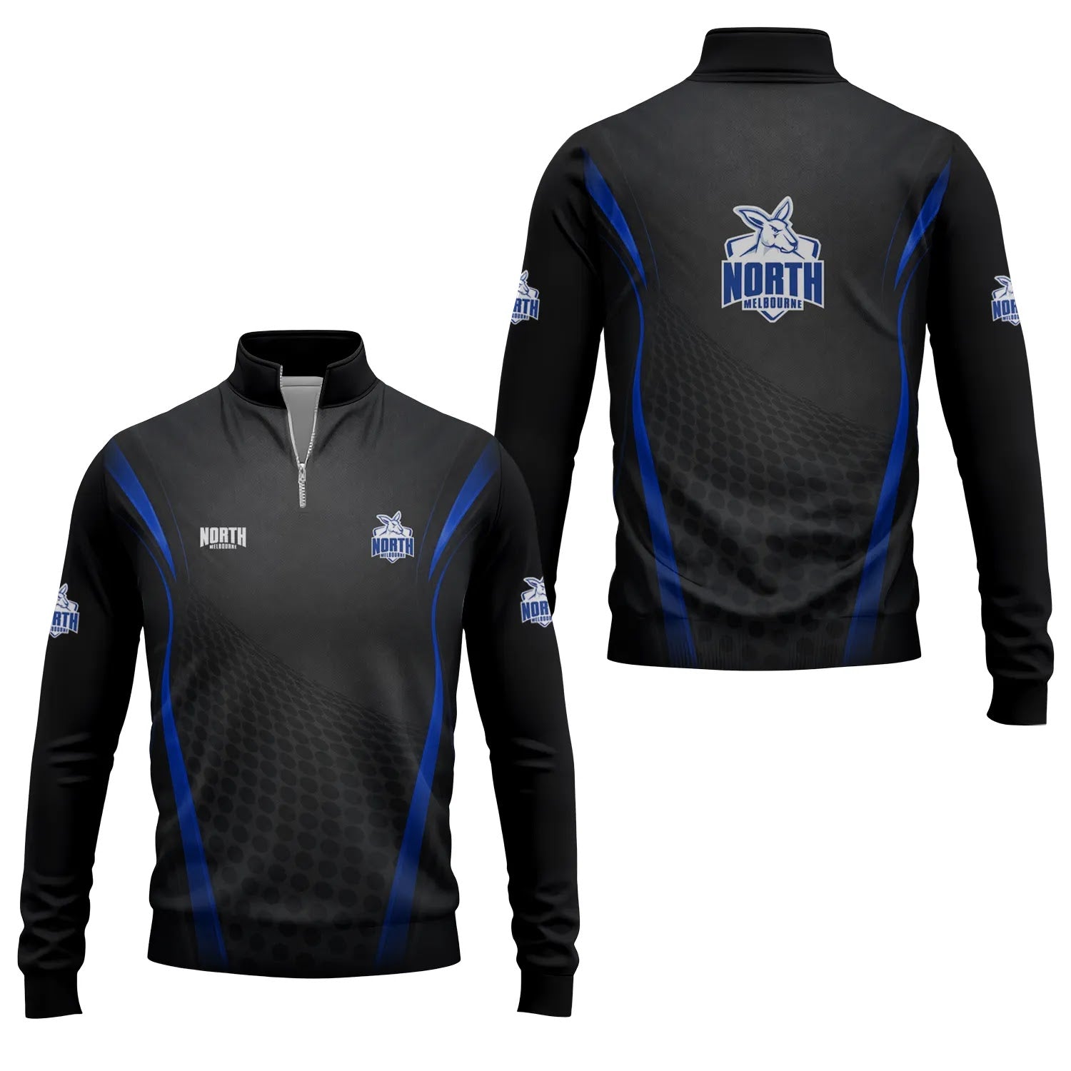 North Melbourne Kangaroos Quarter-zip Pullover SC056