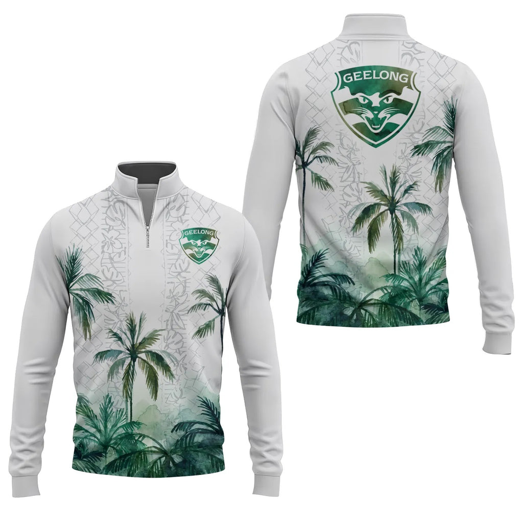 Geelong Cats Quarter-zip Pullover SHW015