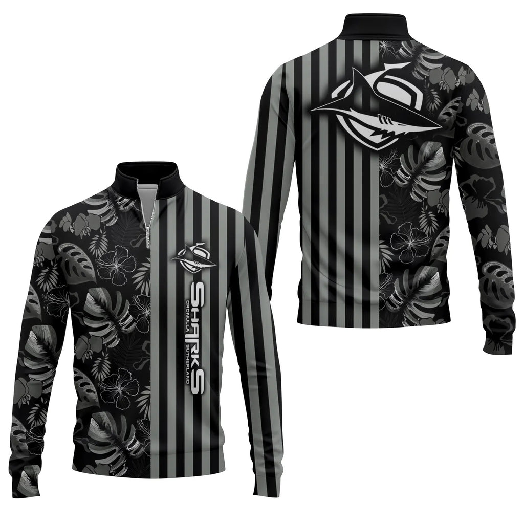 Cronulla-Sutherland Sharks Quarter-zip Pullover SHW040