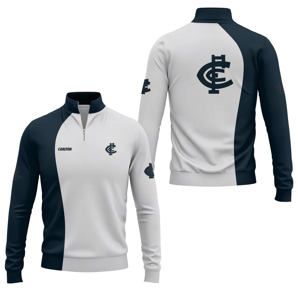 Carlton Blues Quarter-zip Pullover SC055